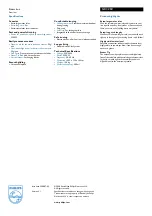 Preview for 2 page of Philips EasyCare GC3260 Specification Sheet