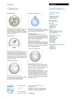 Preview for 2 page of Philips Ecomoods 16900/93/16 Specification Sheet