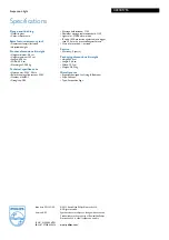 Preview for 2 page of Philips Ecomoods 42234/17/16 Specifications