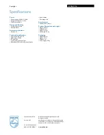 Preview for 2 page of Philips ecoMOODS 57944/17/16 Specifications