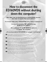 Preview for 23 page of Philips ED16DVDS User Manual