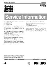 Preview for 1 page of Philips em2e Service Information