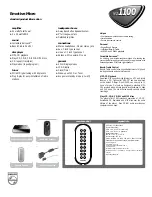 Preview for 2 page of Philips Emotive Micro MZ-1100 Specifications