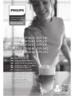 Philips EP5030 User Manual preview