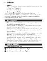 Preview for 8 page of Philips Epilator HP2844 Owner'S Manual