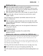 Preview for 9 page of Philips Epilator HP2844 Owner'S Manual