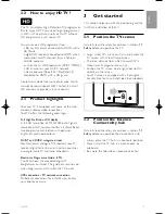 Предварительный просмотр 7 страницы Philips Essence 42PES0001H Manual