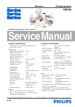 Philips Essence HR7768 Service Manual preview