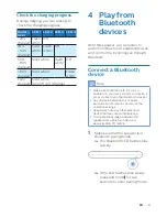 Предварительный просмотр 8 страницы Philips EverPlay BT3900 User Manual