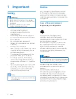 Preview for 3 page of Philips everplay BT6900 User Manual