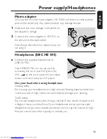 Предварительный просмотр 15 страницы Philips Exp 501 User Manual