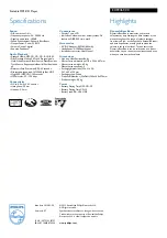 Preview for 2 page of Philips EXP2461/00 Specifications