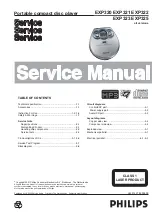 Philips EXP320 Service Manual preview