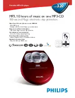 Philips EXP320 Specifications preview