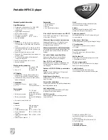 Preview for 2 page of Philips EXP321 Expanium Specifications