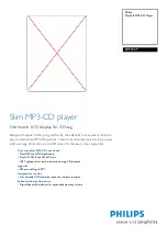 Preview for 1 page of Philips EXP3369 Specification Sheet