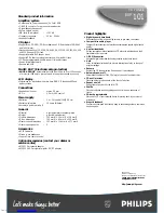 Preview for 2 page of Philips Expanium EXP 101 Specifications