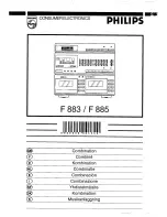 Предварительный просмотр 1 страницы Philips F 883 User Manual