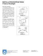 Preview for 7 page of Philips F Series Installation Instructions Manual