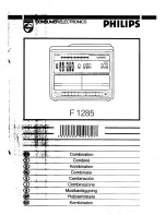 Philips F1285 User Manual preview