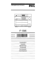 Philips F1395 Operating Manual предпросмотр