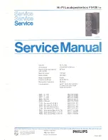 Предварительный просмотр 1 страницы Philips F9436/00 Service Manual