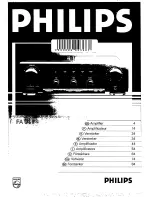 Предварительный просмотр 1 страницы Philips FA 911 Operating Manual