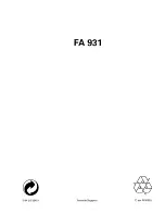 Preview for 16 page of Philips FA 931 Operating Manual