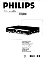 Предварительный просмотр 1 страницы Philips FA741 Instructions For Use Manual