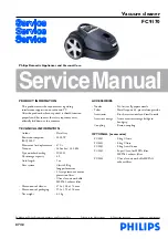 Philips FC9170 Service Manual предпросмотр