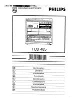 Philips FCD 485 User Manual preview