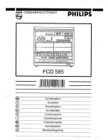 Philips FCD 585 User Manual preview