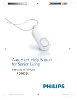 Philips FD100SL Instructions For Use Manual preview