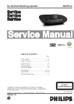 Предварительный просмотр 1 страницы Philips Fidelio AS351 Service Manual