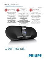 Philips Fidelio AS851 User Manual предпросмотр