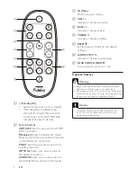 Предварительный просмотр 8 страницы Philips Fidelio BTS7000 User Manual