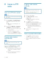 Preview for 29 page of Philips Fidelio DCW8010 User Manual