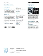 Предварительный просмотр 2 страницы Philips Fidelio Docking speaker DS 3000 Brochure