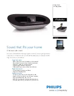 Предварительный просмотр 1 страницы Philips Fidelio DS3500 Brochure