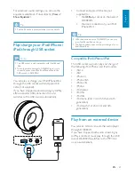 Preview for 21 page of Philips Fidelio DS3880W User Manual