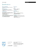 Preview for 3 page of Philips Fidelio DS7650/37 Specifications