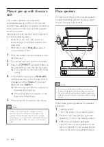 Предварительный просмотр 11 страницы Philips Fidelio E6 User Manual