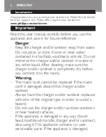 Preview for 6 page of Philips FlexCare 900 series Manual