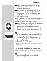 Preview for 9 page of Philips FLEXCARE RECHARGEABLE SONIC TOOTHBRUSH Manual