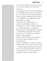 Preview for 7 page of Philips flexcare User Manual