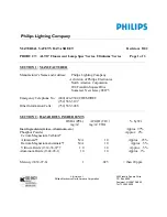 Philips Fluorescent Lamp Material Safety Data Sheet preview