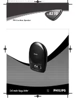 Philips FM CORDLESS SPEAKER BC8210 User Manual предпросмотр