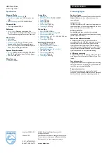 Preview for 2 page of Philips FM04FD20B Specifications