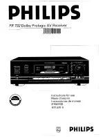 Preview for 1 page of Philips FR 732 Instructions For Use Manual