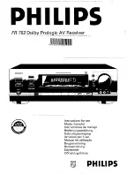 Предварительный просмотр 1 страницы Philips FR 752 Instructions For Use Manual